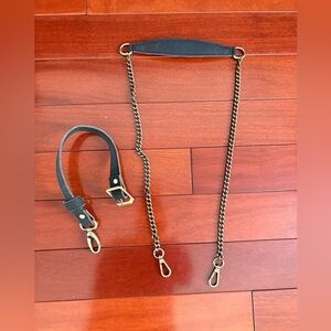 LaFlore Paris Black and Gold Chain Strap NWOT